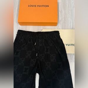 Louis Vuitton Black Monogram Shorts